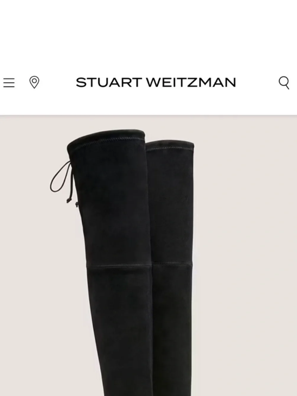 Stuart Weitzman Black Lowland Boots Size 7
